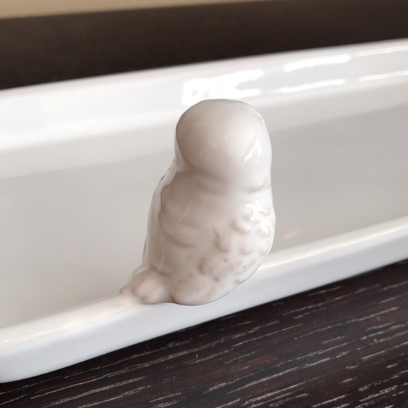 Threshold Stoneware Owl Tray / Serving Platter - Picture 9 of 12